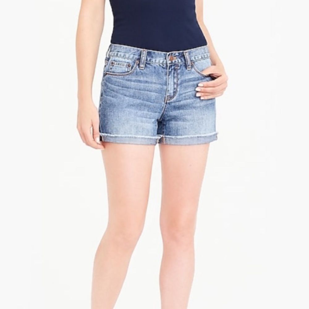 J. Crew denim cutoff shorts Irvine wash 10” rise